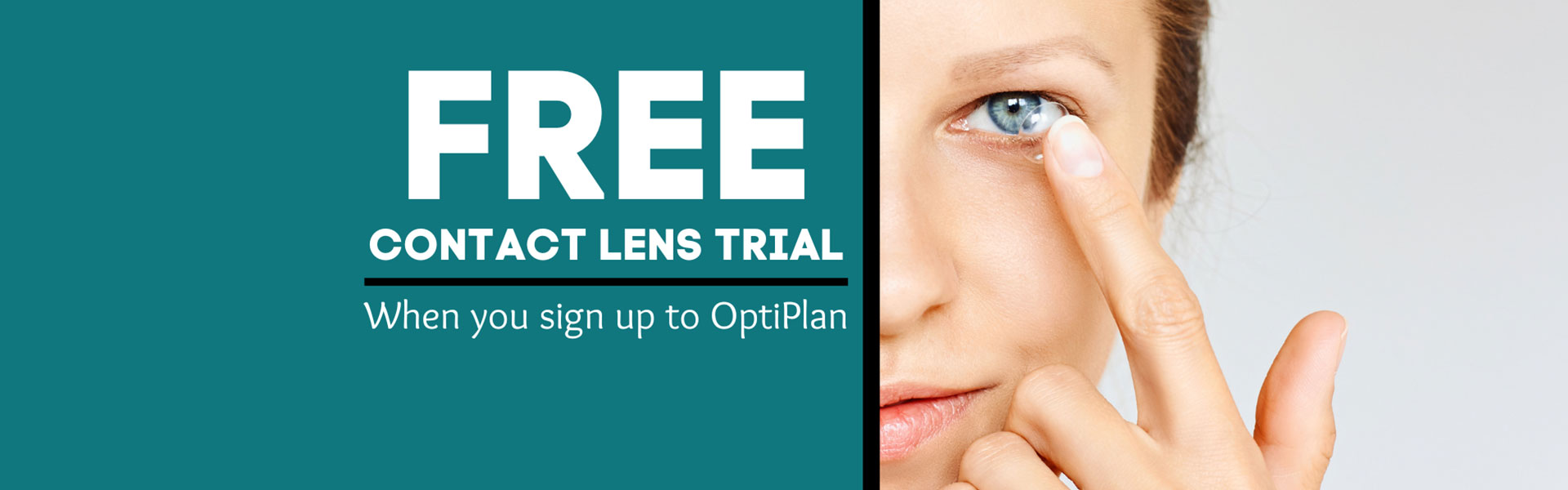 free contact lenses trial banner